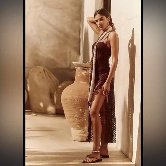 NWT Free People Smoke & Mirrors Lace Overlay Bodysuit Dress - Picture 2 of 5